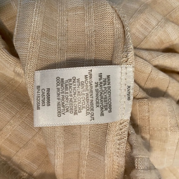 BP Turtleneck Top Long Sleeve Ivory Size Large - Picture 9 of 9